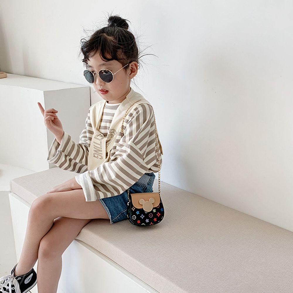 ELEGANT Túi Đeo Chéo Mini In Họa Tiết Đơn Giản Đáng Yêu Cho Bé Gái