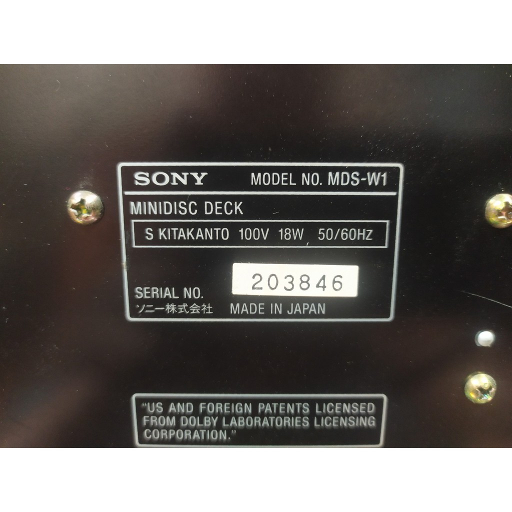 Đầu đĩa MD SONY MDS-W1