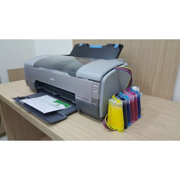 MÁY IN PHUN MÀU EPSON 1390 (MỚI 90%) - KHỔ GIẤY A3 - HỆ THỐNG NGOÀI 6 MÀU MỰC - BẢO HÀNH 3 THÁNG