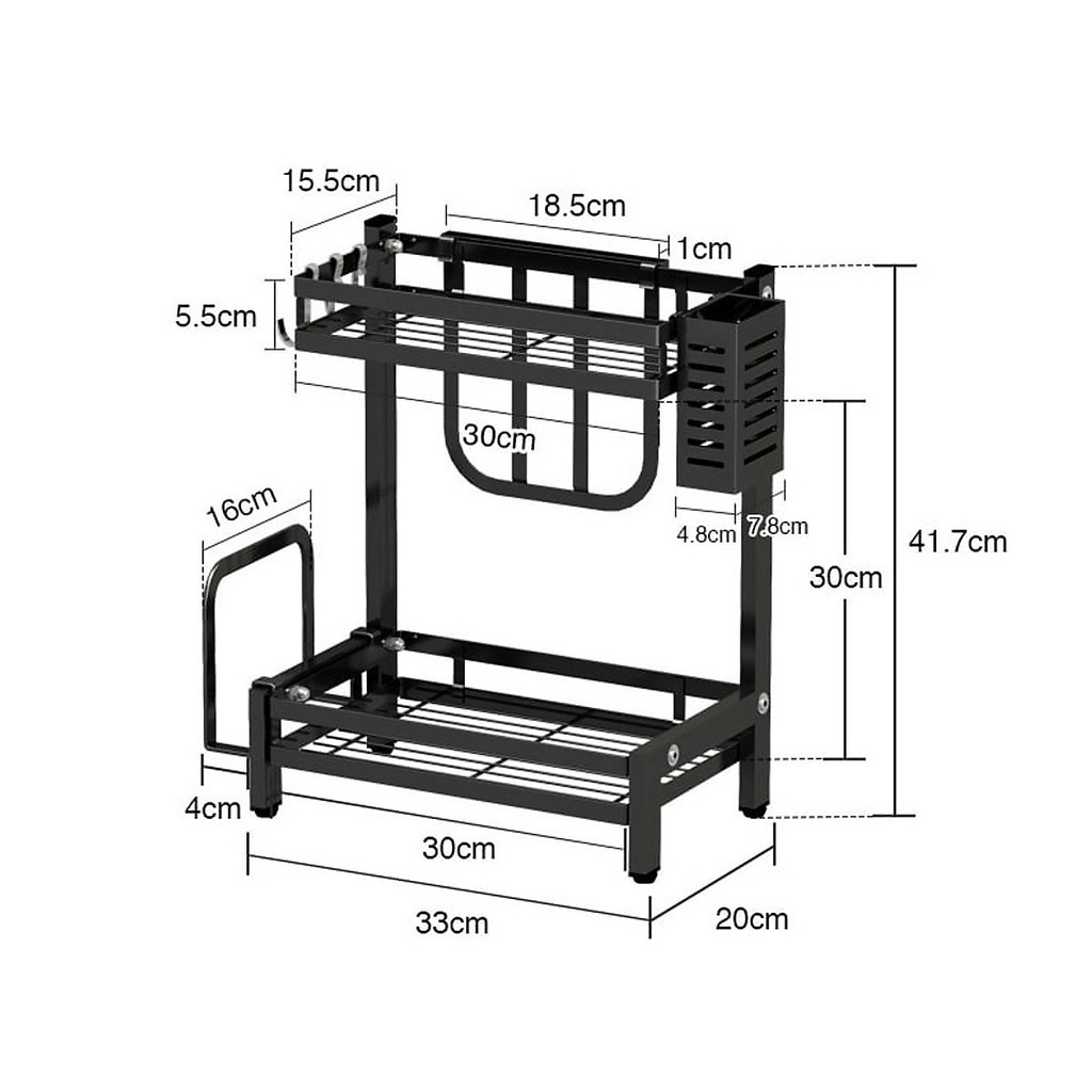 Kệ để gia vị cao cấp tiện dụng 2 và 3 tầng.(Loại 1)