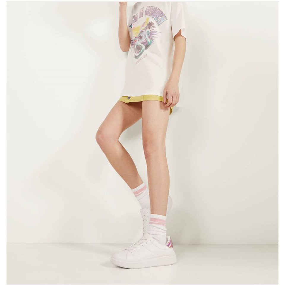 [Liên hệ trước khi đặt] Giày Trainers Bershka Gót Hồng