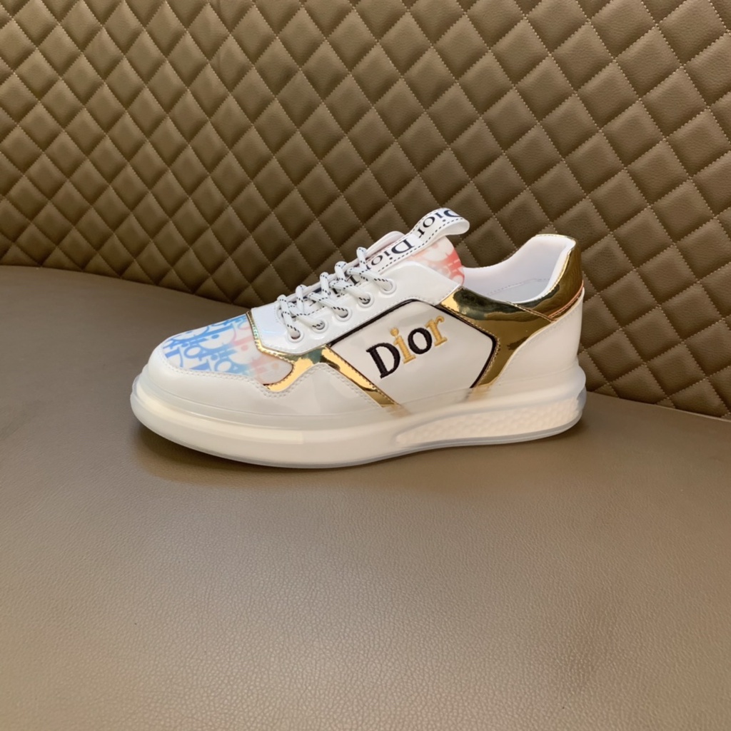 Giày Sneakers nam cao cấp da thật DIOR CD cá tính và thời trang với kiểu dáng nổi bật