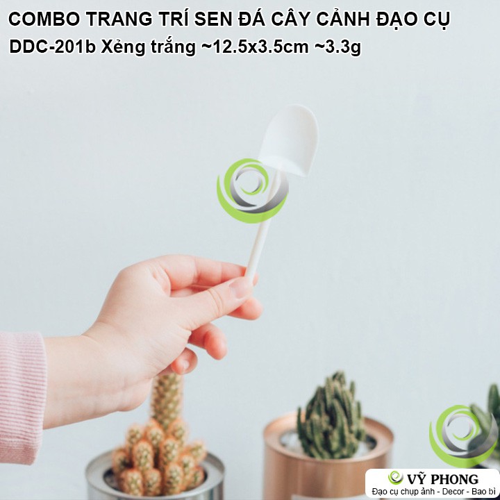 SET COMBO PHỤ KIỆN TRANG TRÍ CHẬU SEN ĐÁ CÂY CẢNH XƯƠNG RỒNG ĐẠO CỤ CHỤP ẢNH SẢN PHẨM INS DDC-201