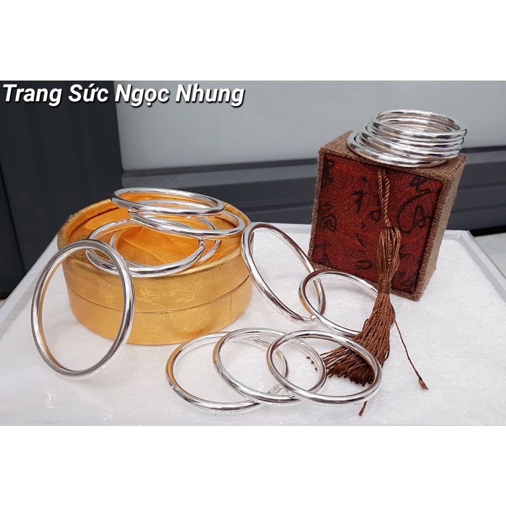 Vòng tròn trơn bạc ta-M78