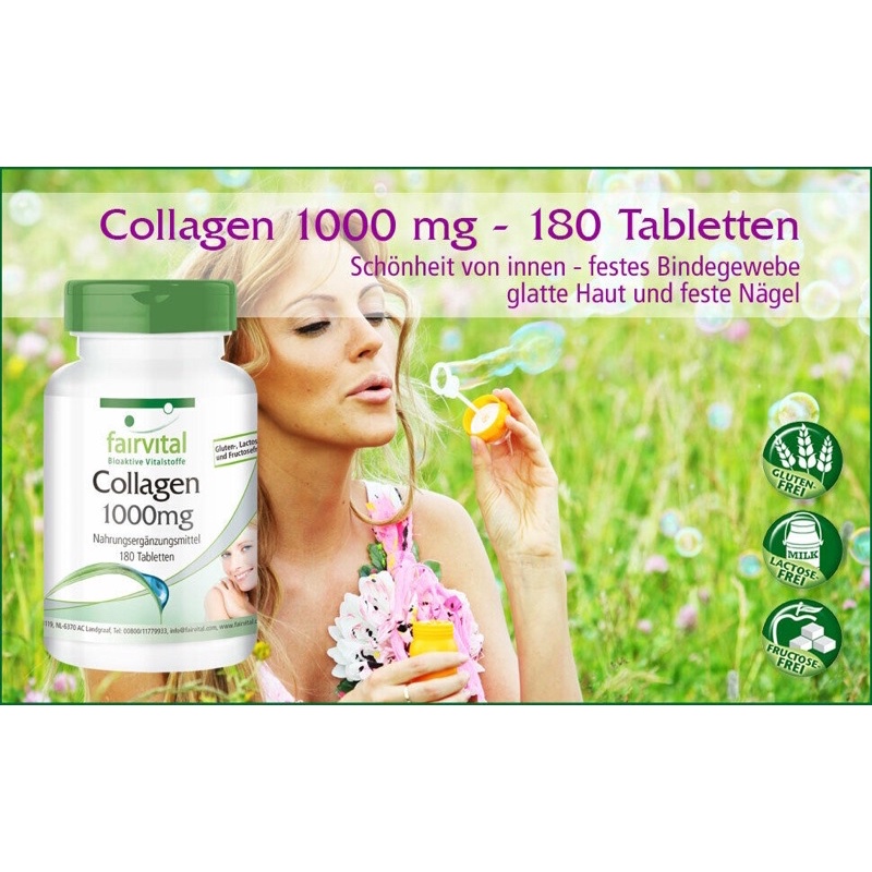 ( Bill Đức ) - Collagen thủy phân FAIRVITAL 1000mg- 180 viên