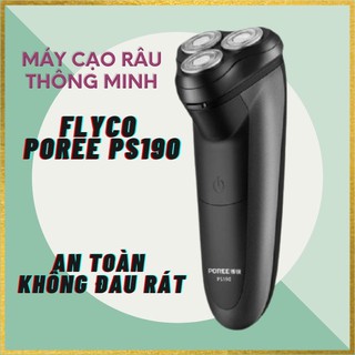 Máy cạo râu FLYCO poree PS190 cạo siêu nhanh, chống nước cực tốt, cổng sạc Micro
