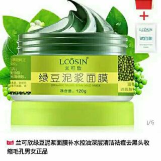 Mask bùn đậu xanh Lcosin