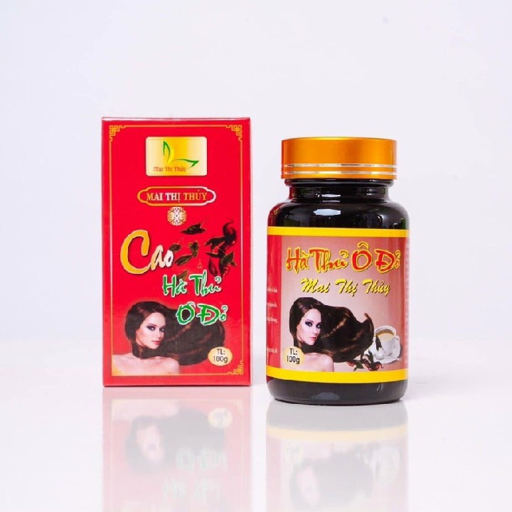 Cao Hà Thủ Ô Nguyên Chất 100g Mai Thị Thủy - Giúp làm đen tóc, chống rụng tóc, phục hồi khô tóc