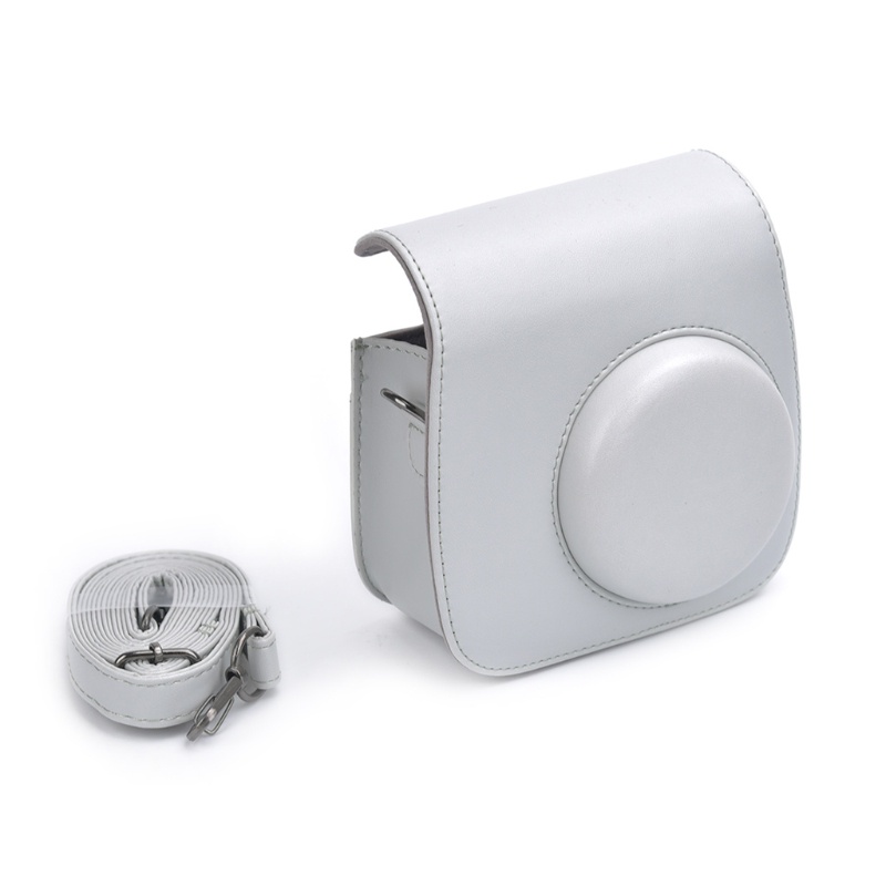 Túi Đựng Máy Ảnh Mini 8 / 9 Bằng Da Giả Có Dây Đeo Vai