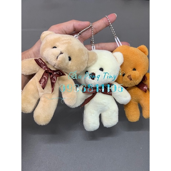 Teddy mini 11-13cm làm quà tặng/gấu nhí gói quà