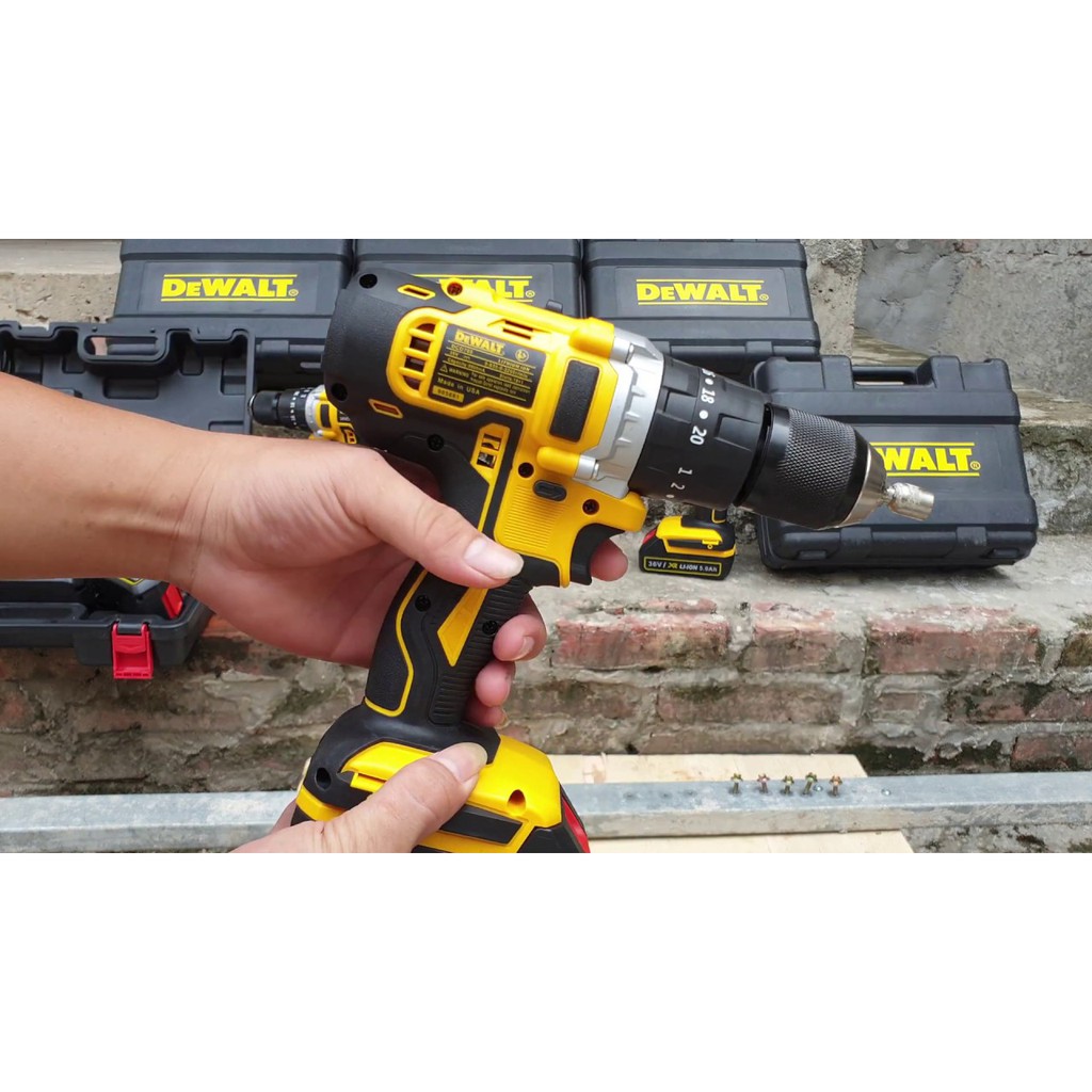 Máy khoan pin Dewalt 36V (LOẠI I), khoan tường khoan bê tông,khoan sắt 3 chức năng, model DCD771