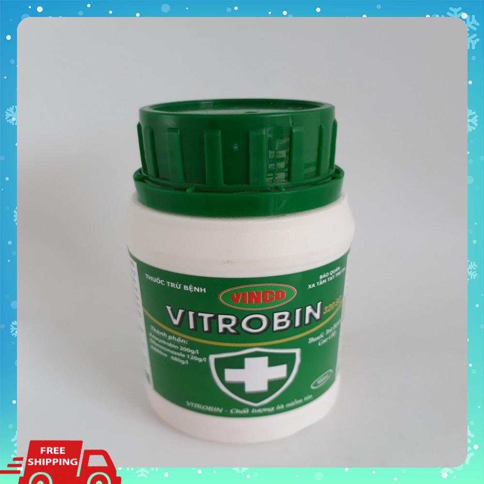 Thuốc trừ bệnh trị bệnh thán thư, mốc sương, phấn trắng, chết cây con...VITROBIN 320SC 100ml