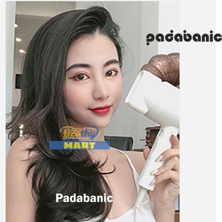 [Bảo Hành] Máy Sấy Tóc Mini Du Lịch Máy Sấy Tóc Padabanic W2500 Ánh Sáng Xanh Công Suất 2200W