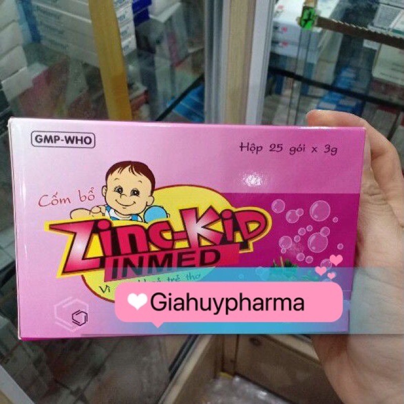 Zinc-Kid bổ sung kẽm dạng cóm cho trẻ nhỏ hộp 25gói