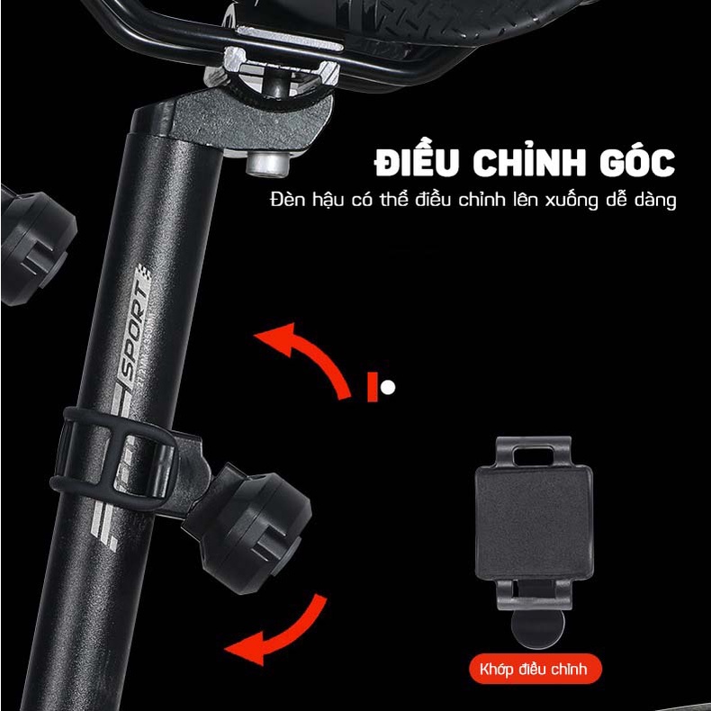 Đèn Xi Nhan Xe Đạp Điều Khiển Từ Xa Có Còi 120db WEST BIKING DOKEY99