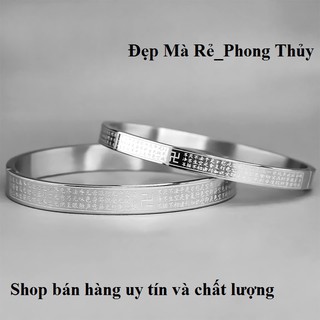 Vòng Chú Đại Bị  inox ( trắng )