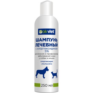SỮA TẮM TRỊ NẤM DA CHO MÈO OKVET TỪ HÃNG ANZ NHẬP NGA 250ml