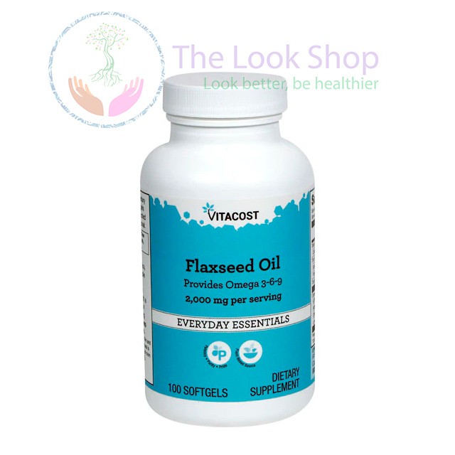 USA- Viên uống dầu cá Fish Oil Flaxseed Omega 3,6,9 2500mg 120 viên- Vitacost | BigBuy360 - bigbuy360.vn