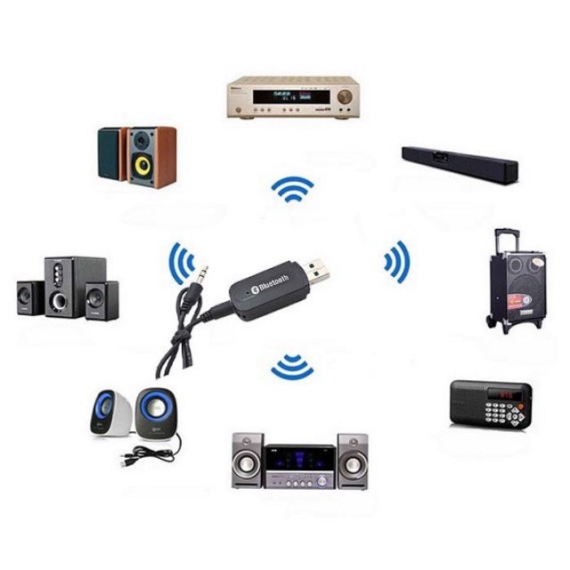 Usb Bluetooth cho loa thường amply kết nối Bluetooth