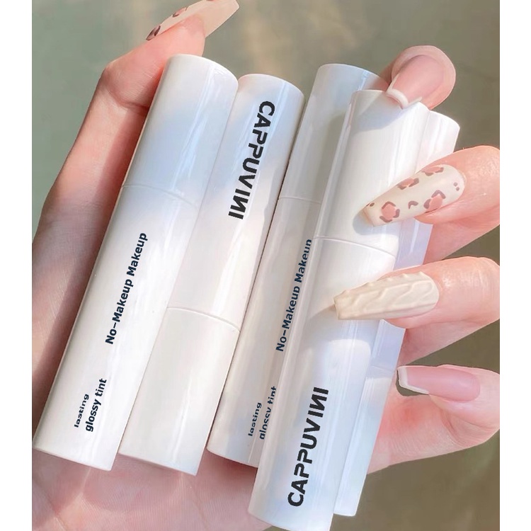 [Hàng mới về] Son Môi Dạng Lỏng Dưỡng Ẩm Lâu Trôi Không Phai Hiệu Ứng Gương Cappuvini Cho Nữ
