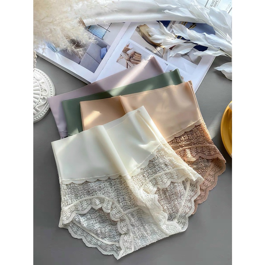 Quần lót nữ cạp cao ren hoa cạp su cao cấp