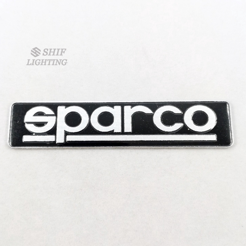 Sticker hợp kim nhôm dán trang trí cho xe hơi Sparco độc đáo