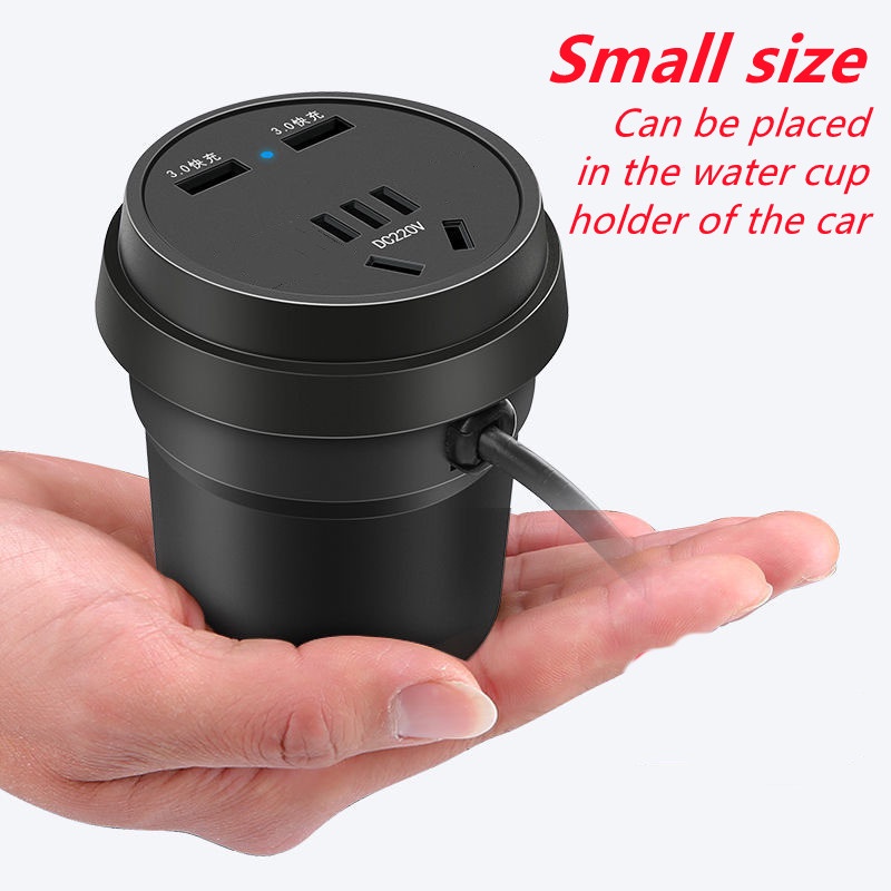 Bộ Chuyển Đổi Nguồn Điện 150W DC 12V / 24V Sang 220V Cho Xe Hơi/Laptop