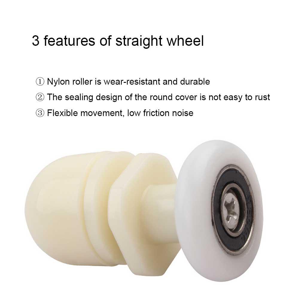 Bộ 8 Bánh Xe Ròng Rọc Dẫn Hướng Gắn Cửa Nhà Tắm / Khách Sạn