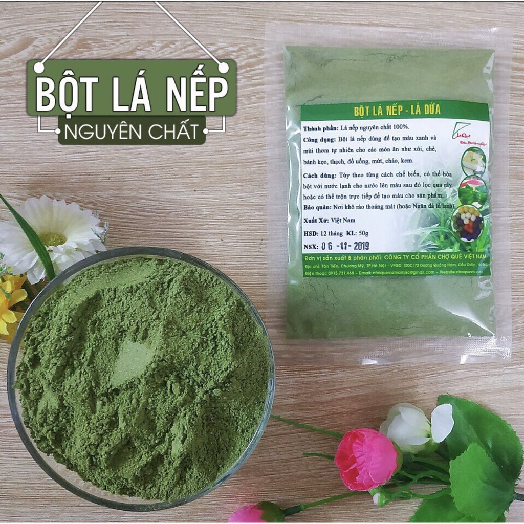 BỘT TẠO MÀU TỰ NHIÊN 50G ( BỘT LÁ NẾP , BỘT KHOAI LANG TÍM , BỘT DÀNH DÀNH , BỘT LÁ CẨM , BỘT CỦ DỀN )