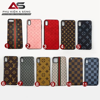 Ốp lưng LV giả da cao cấp mẫu 1,3,10 - đa dạng mẫu mã cho iphone 6,6s,6sp,6p,7,8,7p,8p,X,Xs,Xsmax,11,11pro,11promax