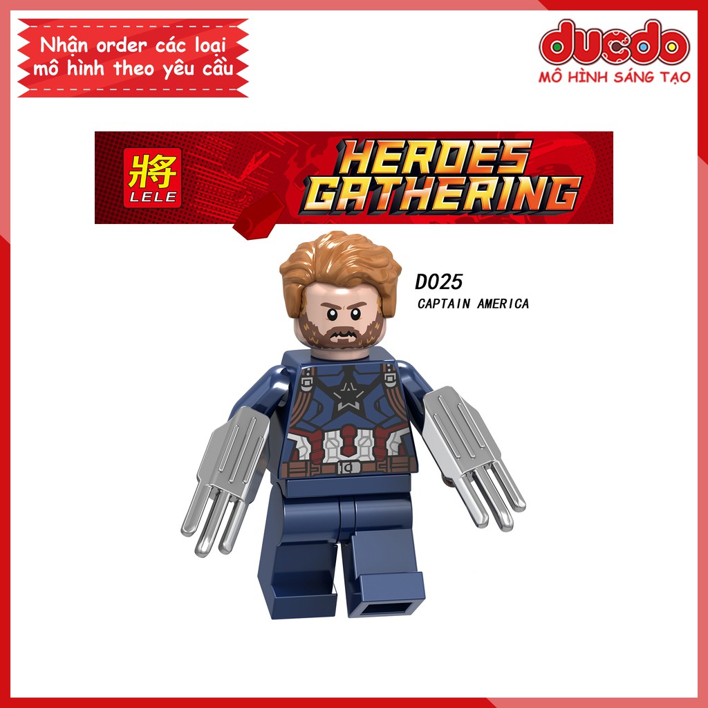 Minifigures các nhân vật Infinity War tuyệt đẹp - Đồ chơi Lắp ghép Xếp hình Mini Iron Man LeLe D019-D026