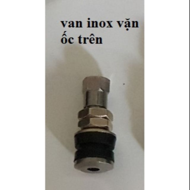 Van xe máy inox lốp không ruột vặn ốc trên