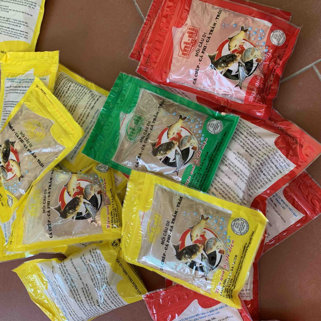 Mồi câu cá chép cá rô - D1, D2, D3