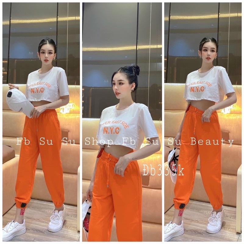 Set crotop quần thể thao năng động đủ màu vải đẹp giá tốt M1