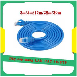 Dây cáp mạng lan cat 5e/utp 3m/5m/15m/20m/30m