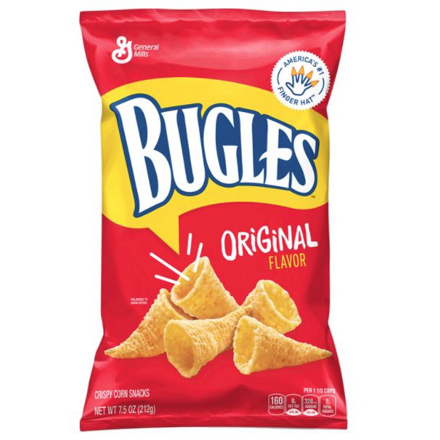 Snacks ngô giòn vị truyền thống Bugles 212g