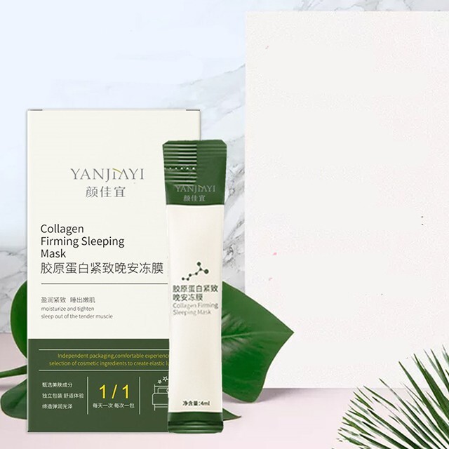 Mặt nạ ngủ thạch Collagen YANJIAYI giúp nâng cơ mặt bổ sung collagen