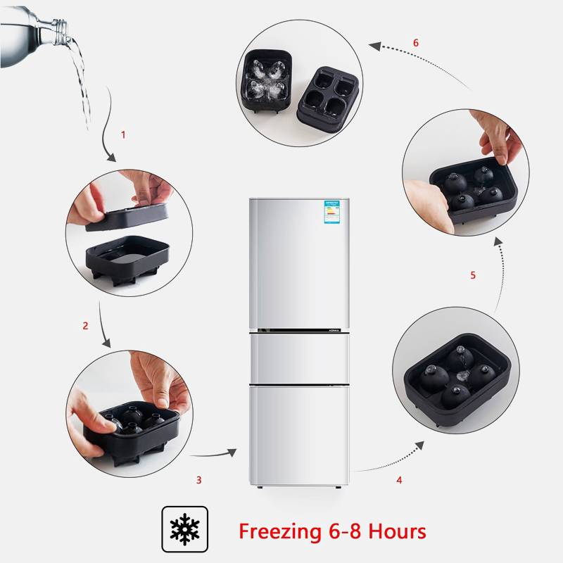 3D Skull Skull Silicone Khuôn Ice Cube Maker Chocolate Khuôn Khay Kem Công cụ DIY Whisky Cocktail Ice Cube Bestseller