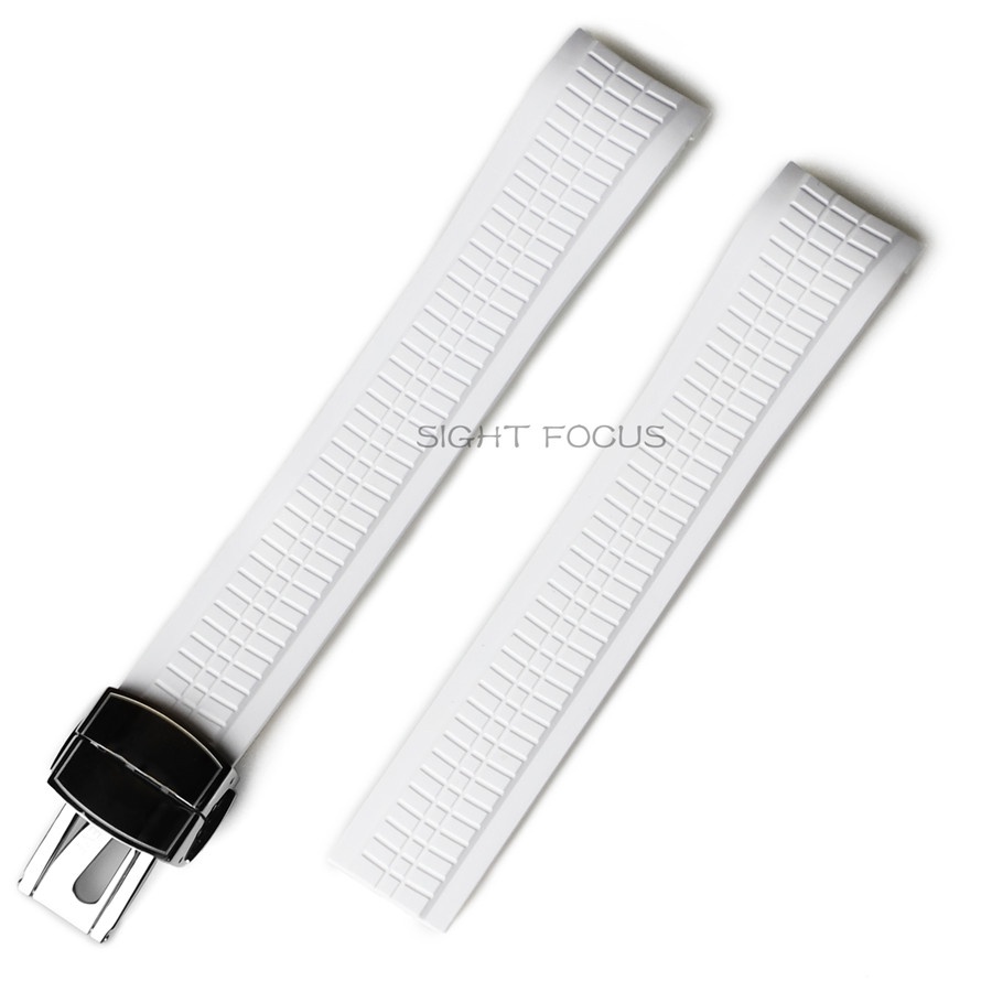 21mm Curved End Rubber Silicone Watch Bands Strap for Patek PP Philippe Aquanaut 5167A 5164A 5168A Watch Band Strap 5167R Rubber Bracelet Compatible with PATEK PHILIPPE Watch Strap