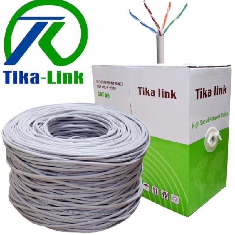 Dây cáp mạng 305M hãng TIKA LINK CAT 5-lõi nhôm mạ đồng