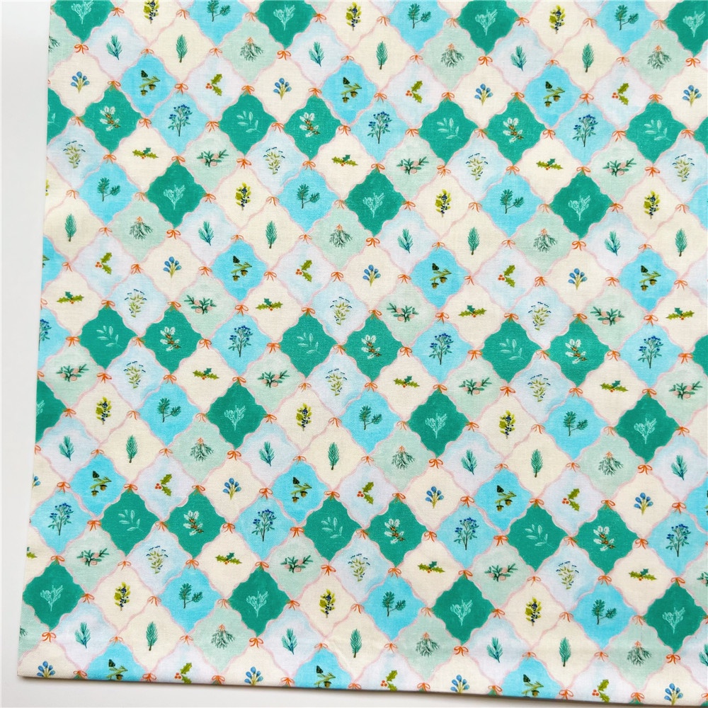 Vải Cotton Rộng 110Cm Họa Tiết Hoa Bồ Công Anh Thanh Lịch