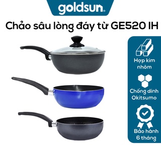 Chảo sâu lòng chống dính Goldsun - 3 loại - Chảo chống dính Inox đáy từ và đáy thường