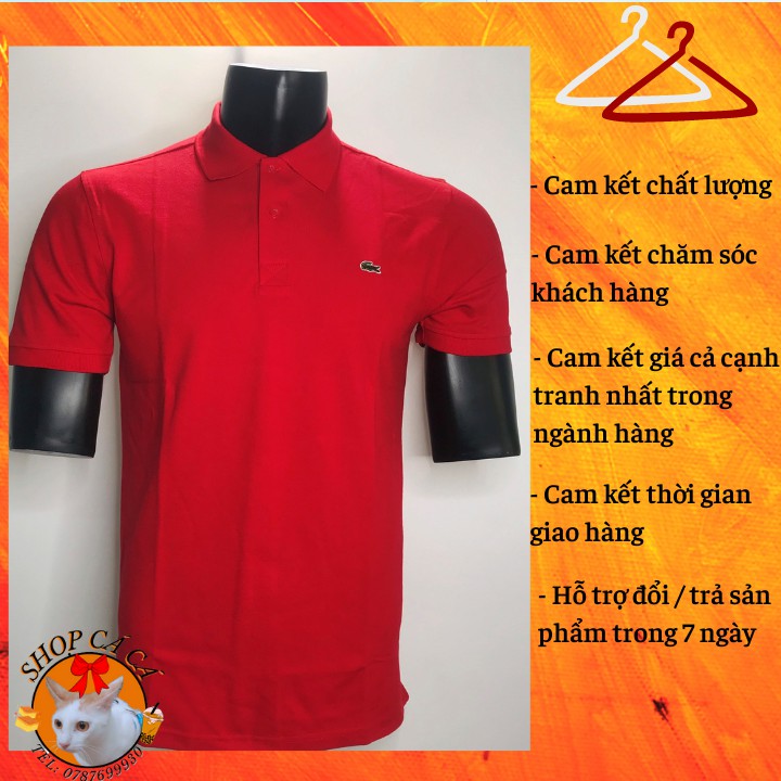Áo Thun Polo Có Cổ Thun Cá Sấu hàng xuất khẩu 100% cotton thoáng mát, mềm mịn dành cho cả nam | BigBuy360 - bigbuy360.vn