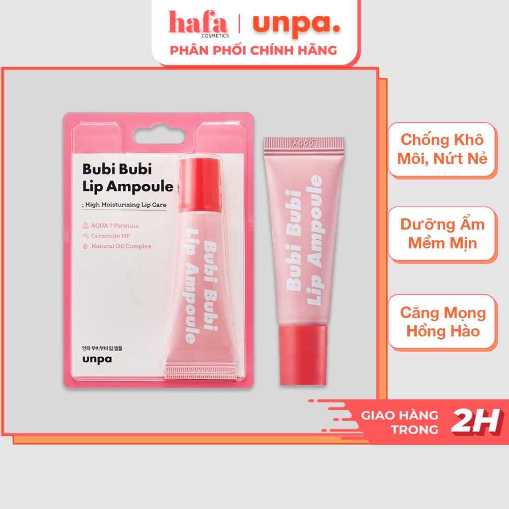 Son Dưỡng Dưỡng Ẩm Cho Môi Căng Mọng Unpa Bubi Bubi Lip Ampoule 10g