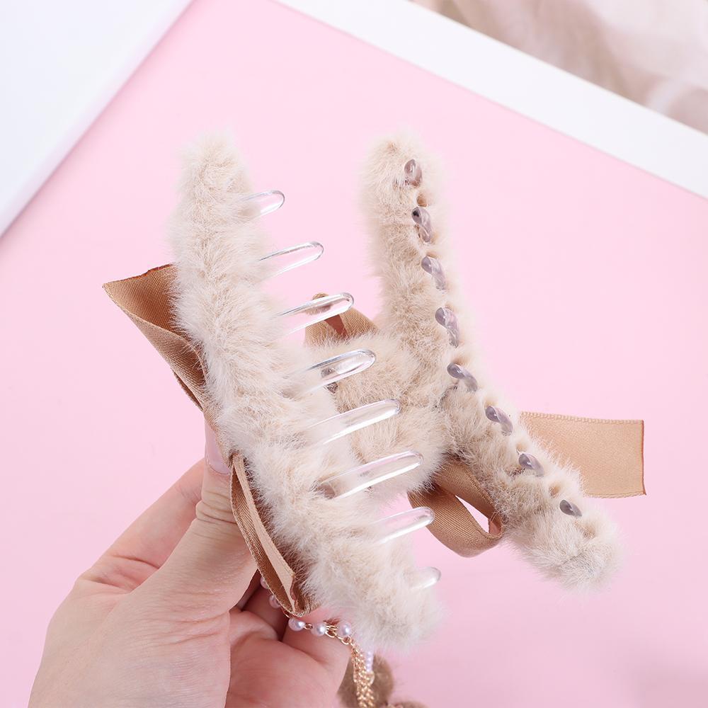 MIH Kẹp Tóc Đuôi Ngựa Đính Nơ Thời Trang Thu Đông