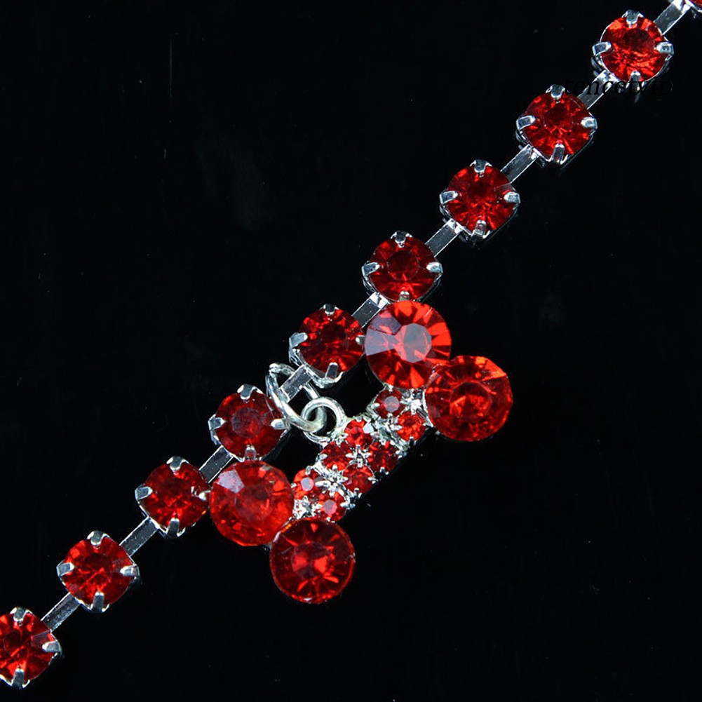 vòng cổ Mặt Hình Khúc Xương Đính Đá Dễ Thương Cho Thú Cưng