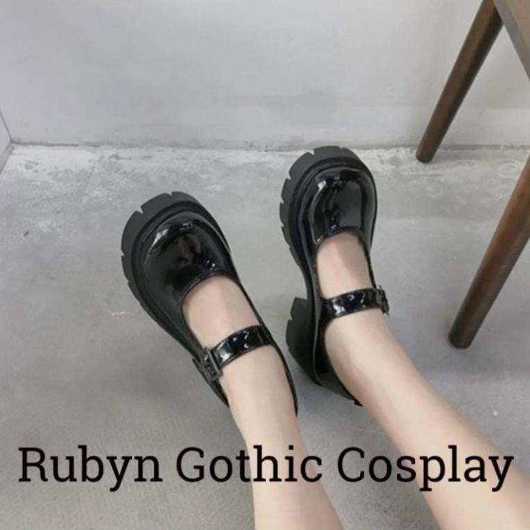 [CÓ SẴN] 🍁 Giày Lolita Oxford đế cao cosplay học sinh Nhật Bản ( BÓNG VÀ NHÁM ) -h91 | BigBuy360 - bigbuy360.vn