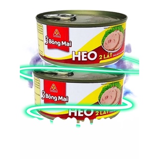 2 HỘP THỊT HEO 2 LÁT - 3 BÔNG MAI VISSAN
