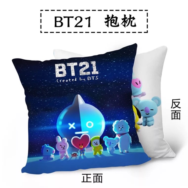 Gối vuông BT21 in 2 mặt
