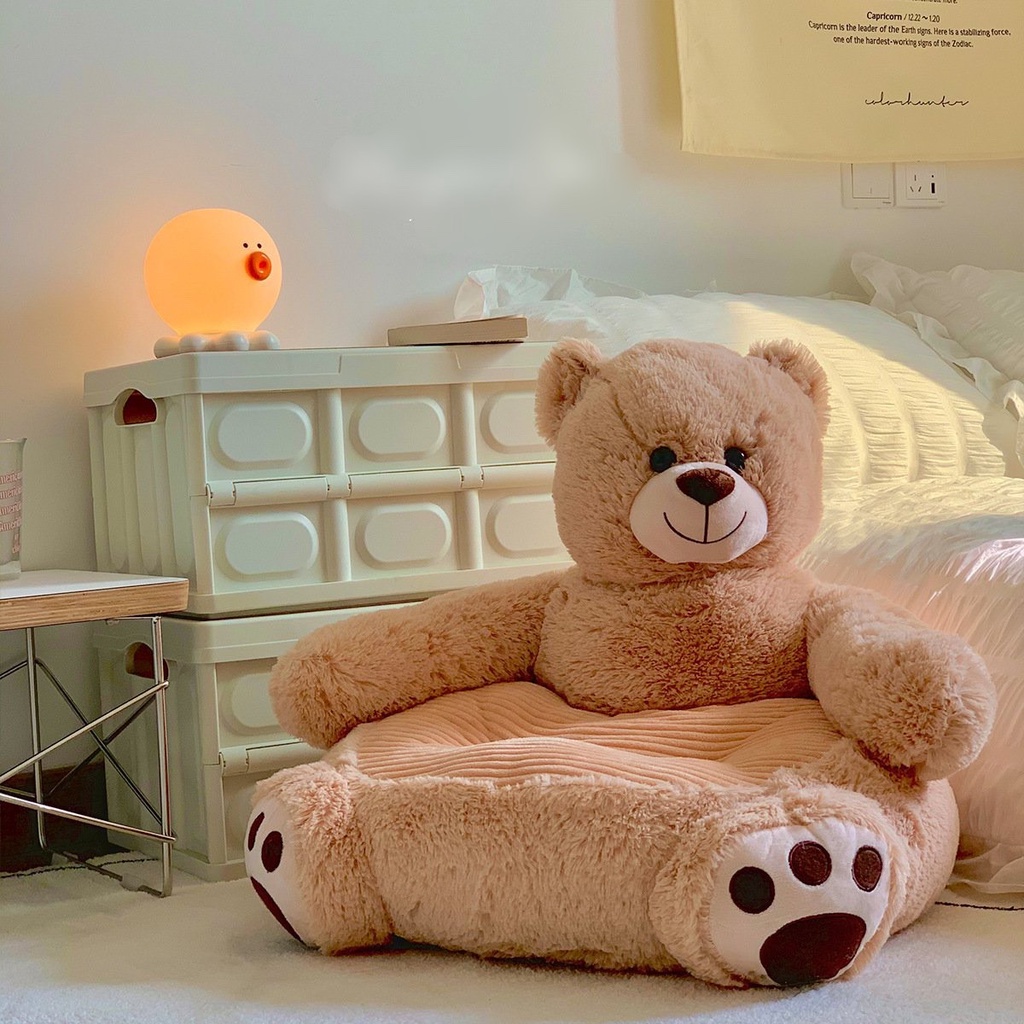 Ghế Bệt Gấu Dễ Thương, Trang Trí Phòng,Ghế Lười Decor  kèm hình thật.